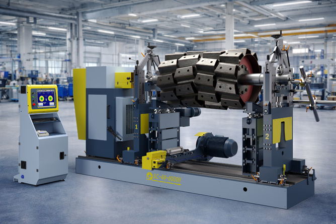 Agricultural machinery balancing machine BS-44-8000H